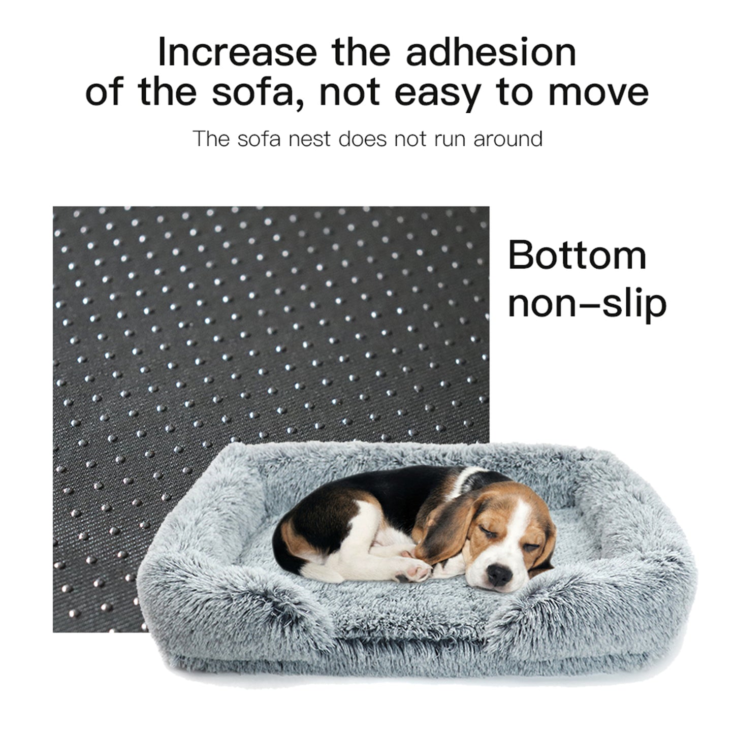 Pet Dog Comfort Bed: Plush, Comfortable Nest with Removable Cleaning Kennel