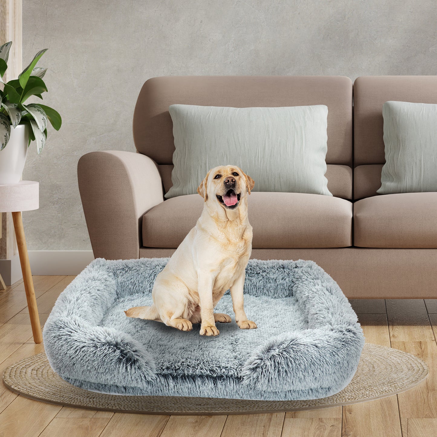 Pet Dog Comfort Bed: Plush, Comfortable Nest with Removable Cleaning Kennel