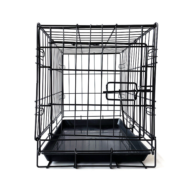 42" Pet Dog Cage Kennel Metal Crate Enlarged Thickened Reinforced Pet Dog House