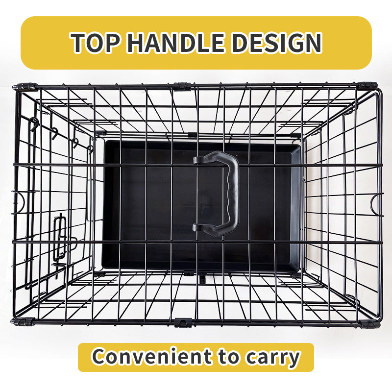 Pet Dog Cage Kennel Metal Crate Enlarged Thickened Reinforced Pet Dog House