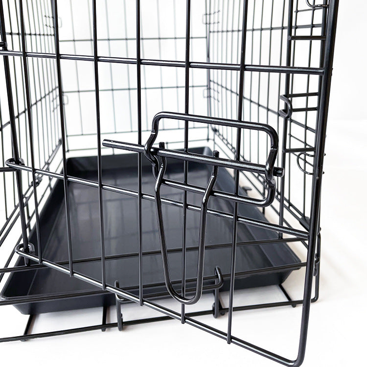 Pet Dog Cage Kennel Metal Crate Enlarged Thickened Reinforced Pet Dog House