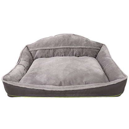 Sofa-Style Dog Bed with Waterproof, Washable Soft High Back for Comfy Sleeping in Kennels