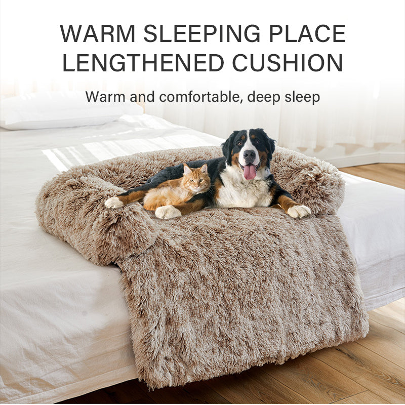 PawFriends Pet Sofa Bed: Dog Calming Sofa Cover Protector Cushion Plush Mat