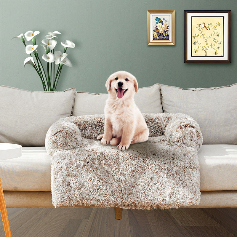 PawFriends Pet Sofa Bed: Dog Calming Sofa Cover Protector Cushion Plush Mat