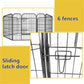 Heavy Duty Foldable Metal Dog Fence - 6 & 8 Panel Options (Black) | Comfortable Pet Playpen