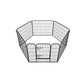 Heavy Duty Foldable Metal Dog Fence - 6 & 8 Panel Options (Black) | Comfortable Pet Playpen