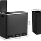 SONGMICS Recycling Bin 3 x 18 L Triple Kitchen Bin