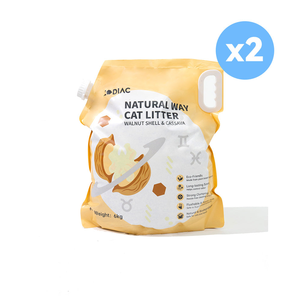 ZODIAC Natural Way Walnut Shell & Cassava Cat Litter