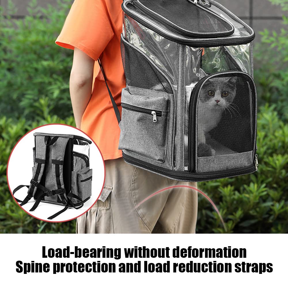 LIFEBEA Cat Pet Carrier Backpack: Intimate Design for Comfortable Outdoor Travel (Sizes L and S)