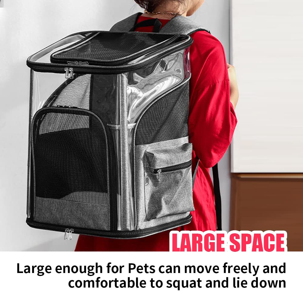 LIFEBEA Cat Pet Carrier Backpack: Intimate Design for Comfortable Outdoor Travel (Sizes L and S)