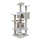 132cm Cat Tree Scratching Post Scratcher Tower Condo House Furniture Wood - Beige