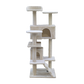 132cm Cat Tree Scratching Post Scratcher Tower Condo House Furniture Wood - Beige